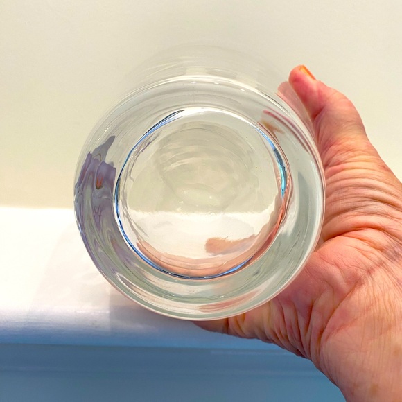 Vintage Bohemian Crystal Flower Vase - Purple Flower Motif - Picture 4 of 6